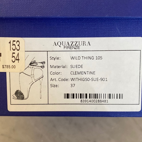 Aquazzura Suede Clementine Strappy Heels - Picture 2 of 6